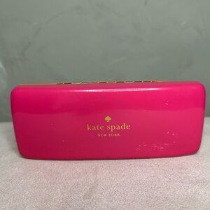 Kate Spade New York Hard Shell Protective Eyeglass Case Pink Orange